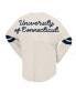 ფოტო #1 პროდუქტის Women's Cream UConn Huskies Oversized T-Shirt