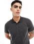 Brave Soul polo in dark charcoal