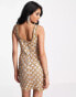 Фото #2 товара ASOS DESIGN scoop neck mini dress with chain and gem embellishment