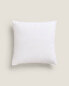 Cushion cover with contrast topstitching