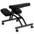 Фото #2 товара Mobile Ergonomic Kneeling Chair In Black Fabric