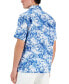 Men's Tropical Print Short-Sleeve Button-Front Linen Shirt, Created for Macy's