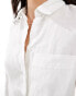 Фото #8 товара Mango relaxed linen shirt in white