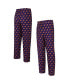 ფოტო #1 პროდუქტის Men's Purple Phoenix Suns Allover Logo Print Gauge Sleep Pants