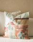 Фото #7 товара Декоративная подушка из хлопка с рисунком Villa от ZARAHOME
