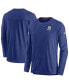 Фото #1 товара Men's Royal New York Giants Sideline Lockup Performance Long Sleeve T-shirt