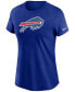 ფოტო #2 პროდუქტის Women's Royal Buffalo Bills Logo Essential T-shirt