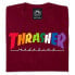THRASHER Rainbow Maroon short sleeve T-shirt
