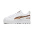 Puma Mayze Glam 39306802 Womens White Leather Lifestyle Sneakers Shoes