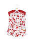 ფოტო #2 პროდუქტის Baby Girls Cotton Dresses, Red Pink Hearts