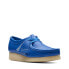 Фото #2 товара Clarks Wallabee 26174009 Womens Blue Leather Oxfords & Lace Ups Casual Shoes