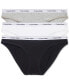 Фото #1 товара Women's 3-Pk. Modern Logo Low-Rise Bikini Underwear QD5207