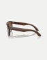 Фото #4 товара Ray-Ban Reverse sunglasses with brown lens in transparent brown