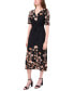 Фото #4 товара Women's Floral-Print Midi Dress