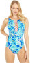 Фото #1 товара Lilly Pulitzer 273088 Mealy One-Piece Corsica Blue Turtle Villa 2