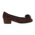 Фото #2 товара David Tate Quick Womens Brown Suede Slip On Ballet Flats Shoes 8.5