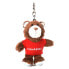 Фото #1 товара Мягкая игрушка NICI Мишка в бежевой футболке с красным рисунком 10 см Teddy