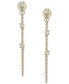 Фото #2 товара Diamond Long Chain Earrings (1/6 ct. t.w.) in 10k Yellow Gold
