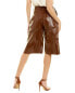Dodo Bar Or Ivgeniya Leather Bermuda Short Women's Brown 42