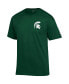 Men's Green Michigan State Spartans Stack 2-Hit T-shirt Зеленый, L - фото #3