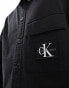 Calvin Klein Jeans co-ord utility shirt in black