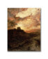 Фото #1 товара Thomas Moran 'Sunset, Pueblo del Walpe, Arizona' Canvas Art - 32" x 24"
