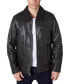 ფოტო #1 პროდუქტის Men's Zipper Leather Jacket