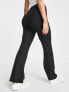 Фото #2 товара Pieces jersey flared trouser in black