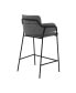 Фото #3 товара Oshen Faux Leather and Metal Counter Height Bar Stool