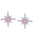 ფოტო #1 პროდუქტის Cubic Zirconia Celestial Star Stud Earrings in Sterling Silver, Created for Macy's