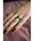 ფოტო #5 პროდუქტის Forest — Green jade stone skinny stacking rings