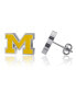 ფოტო #1 პროდუქტის Women's Michigan Wolverines Enamel Post Earrings