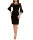 ფოტო #1 პროდუქტის Women's Lace Ruffled Sheath Dress