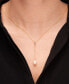 ფოტო #2 პროდუქტის Cultured Freshwater Pearl (9x7mm) Long Pendant in 14K Yellow Gold