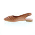 Фото #10 товара Miz Mooz Bixby Womens Brown Leather Slip On Slingback Flats Shoes