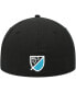 ფოტო #3 პროდუქტის Men's Black Charlotte FC Primary Logo 59FIFTY Fitted Hat