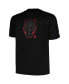ფოტო #2 პროდუქტის Men's Black Arkansas Razorbacks Big and Tall Pop T-shirt