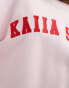 Фото #4 товара Kaiia sport logo sweatshirt in baby pink