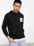 Фото #1 товара The North Face Fine logo fleece hoodie in black