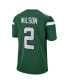 Big Boys Zach Wilson Gotham Green New York Jets Game Jersey