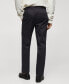 ფოტო #2 პროდუქტის Men's Slim-Fit Cotton Pleated Pants