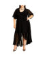 ფოტო #1 პროდუქტის Plus Size Enthral Me Wrap Maxi Dress