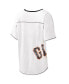 Фото #4 товара Women's White San Francisco Giants Perfect Game V-Neck T-shirt