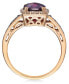 Creme Brulee® Raspberry Rhodolite (2-1/3 ct. t.w.) & Diamond (3/8 ct. t.w.) Ring in 14k Rose Gold