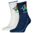 Фото #1 товара LEVI´S UNDERWEAR Placed Cactus short socks 2 units