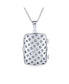 Traditional Filigree Infinity Rectangle Essential Oil Perfume Diffuser Victorian Locket Pendant Necklace For Women .925 Sterling Silver