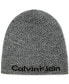 Фото #3 товара Шапка мужская Calvin Klein с двойной стороны Tweed Logo 2-In-1