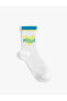 Фото #1 товара Mickey Mouse Soket Çorap Lisanslı Işlemeli