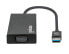 Фото #4 товара Manhattan USB-A Dock/Hub - Ports (x5): Ethernet - HDMI - USB-A (x2) and VGA - Micro-USB Power Input Port (Optional - only when additional power needed. Not required for dual monitor functionality. Cable not included) - Aluminium - Black - Three Year Warranty - Reta
