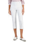 Фото #5 товара Women's Pull On Slim-Fit Rivet Detail Cropped Pants, Created for Macy's